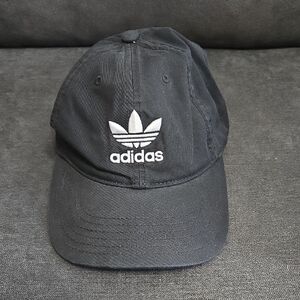 Adidas Classic Black Hat with White Emblem